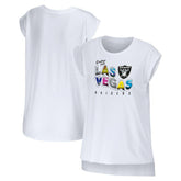 Las Vegas Raiders WEAR by Erin Andrews Women's Greetings From Muscle T-Shirt | NFL New