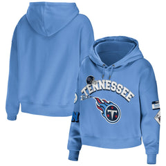 Tennessee Titans WEAR by Erin Andrews Women's Plus Size Modest Cropped Pullover Hoodie | NFL US