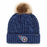 Tennessee Titans '47 Women's Meeko Cuffed Knit Hat with Pom | NFL Hot