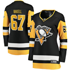 Rickard Rakell Pittsburgh Penguins Women's Fanatics Home Breakaway Player Jersey - NHL Jerseys