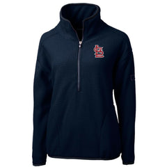 St. Louis Cardinals Cutter & Buck Women's Cascade Eco Sherpa Fleece Quarter-Zip Pullover Jacket - MLB Jackets