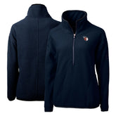 Cleveland Guardians Cutter & Buck Women's Cascade Eco Sherpa Fleece Quarter-Zip Pullover Jacket - MLB Jackets