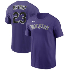 Kris Bryant Colorado Rockies Nike Name & Number T-Shirt - MLB T-shirts