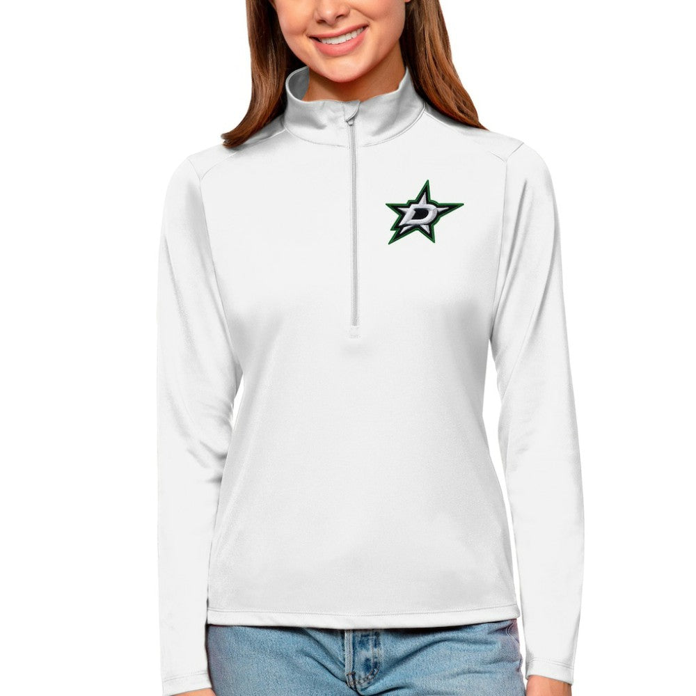 Dallas Stars Antigua Women's Tribute Quarter-Zip Pullover Top - NHL Pullover