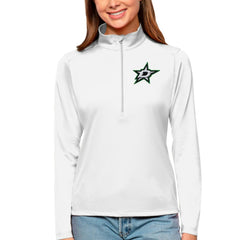 Dallas Stars Antigua Women's Tribute Quarter-Zip Pullover Top - NHL Pullover