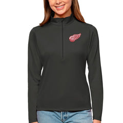 Detroit Red Wings Antigua Women's Tribute Quarter-Zip Pullover Top - NHL Pullover