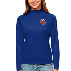 New York Islanders Antigua Women's Tribute Quarter-Zip Pullover Top - NHL Pullover