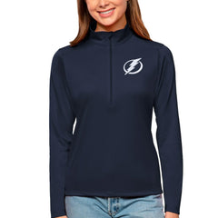 Tampa Bay Lightning Antigua Women's Tribute Quarter-Zip Pullover Top - NHL Pullover