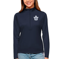 Toronto Maple Leafs Antigua Women's Tribute Quarter-Zip Pullover Top - NHL Pullover