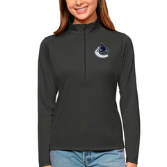 Vancouver Canucks Antigua Women's Tribute Quarter-Zip Pullover Top - NHL Pullover