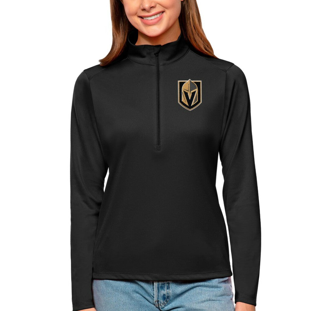 Vegas Golden Knights Antigua Women's Tribute Quarter-Zip Pullover Top - NHL Pullover