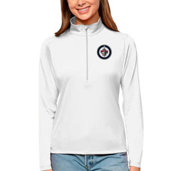 Winnipeg Jets Antigua Women's Tribute Quarter-Zip Pullover Top - NHL Pullover