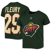 Marc-Andre Fleury Minnesota Wild Youth Player Name & Number T-Shirt - NHL T-shirts