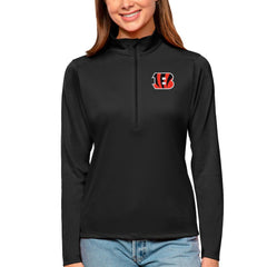 Cincinnati Bengals Antigua Women's Tribute Half-Zip Top | NFL Hot