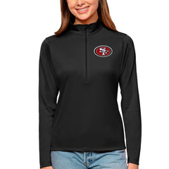 San Francisco 49ers Antigua Women's Tribute Half-Zip Top | NFL Outlet