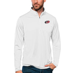 Carolina Hurricanes Antigua Tribute Quarter-Zip Pullover Top - NHL Pullover