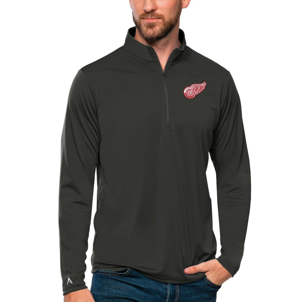 Detroit Red Wings Antigua Tribute Quarter-Zip Pullover Top - NHL Pullover