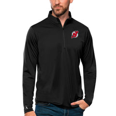 New Jersey Devils Antigua Tribute Quarter-Zip Pullover Top - NHL Jerseys