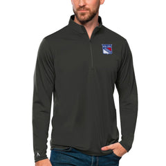 New York Rangers Antigua Tribute Quarter-Zip Pullover Top - NHL Pullover