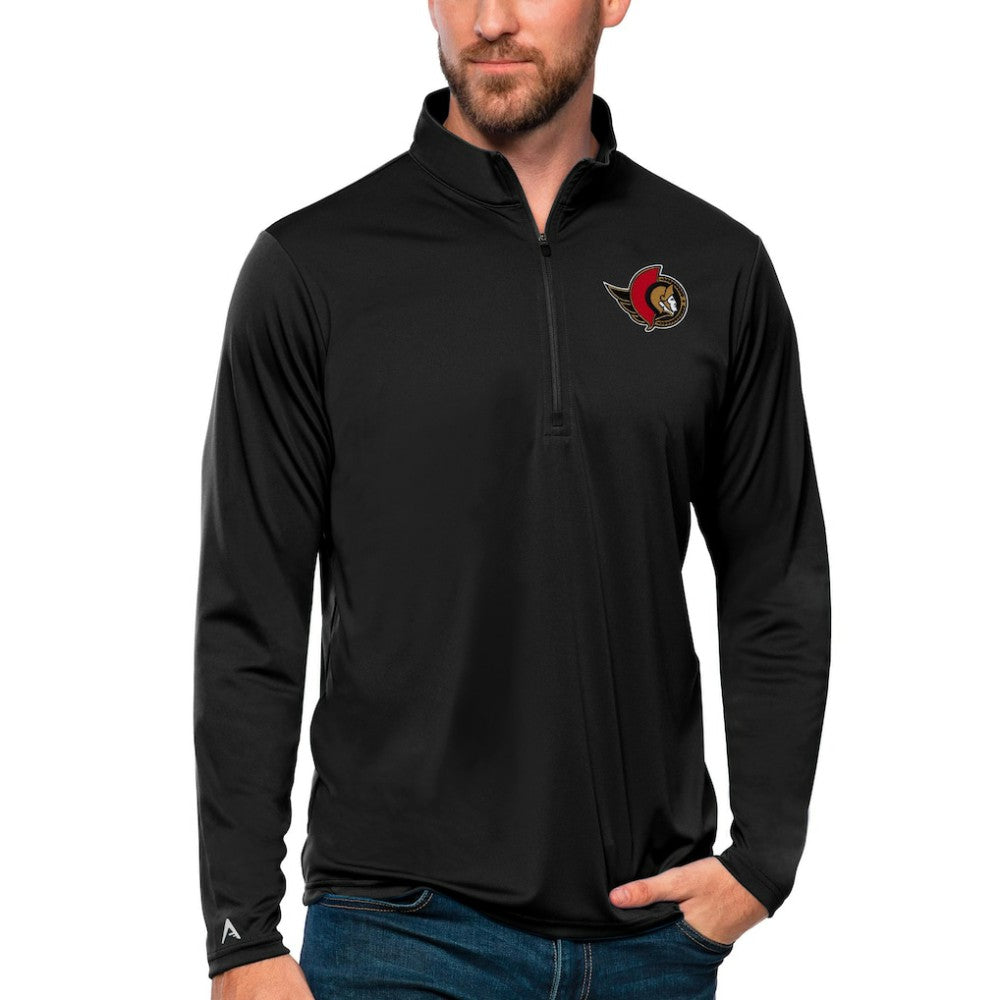 Ottawa Senators Antigua Tribute Quarter-Zip Pullover Top - NHL Pullover