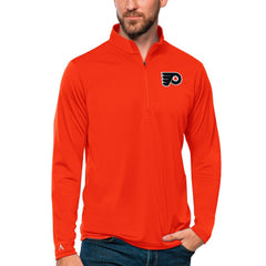 Philadelphia Flyers Antigua Tribute Quarter-Zip Pullover Top - NHL Pullover