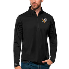 Pittsburgh Penguins Antigua Tribute Quarter-Zip Pullover Top - NHL Pullover