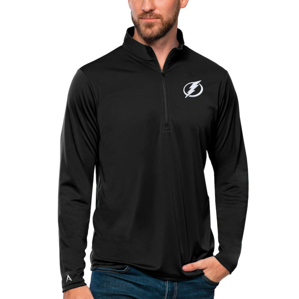 Tampa Bay Lightning Antigua Tribute Quarter-Zip Pullover Top - NHL Pullover