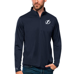 Tampa Bay Lightning Antigua Tribute Quarter-Zip Pullover Top - NHL Pullover