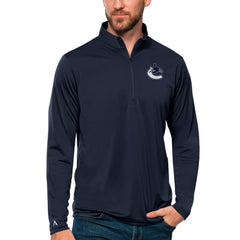 Vancouver Canucks Antigua Tribute Quarter-Zip Pullover Top - NHL Pullover