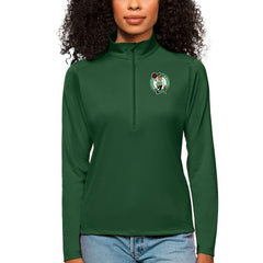 Green Boston Celtics Antigua Women's Tribute Half-Zip Top | NBA