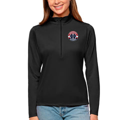 Black Washington Wizards Antigua Women's Tribute Half-Zip Top | NBA