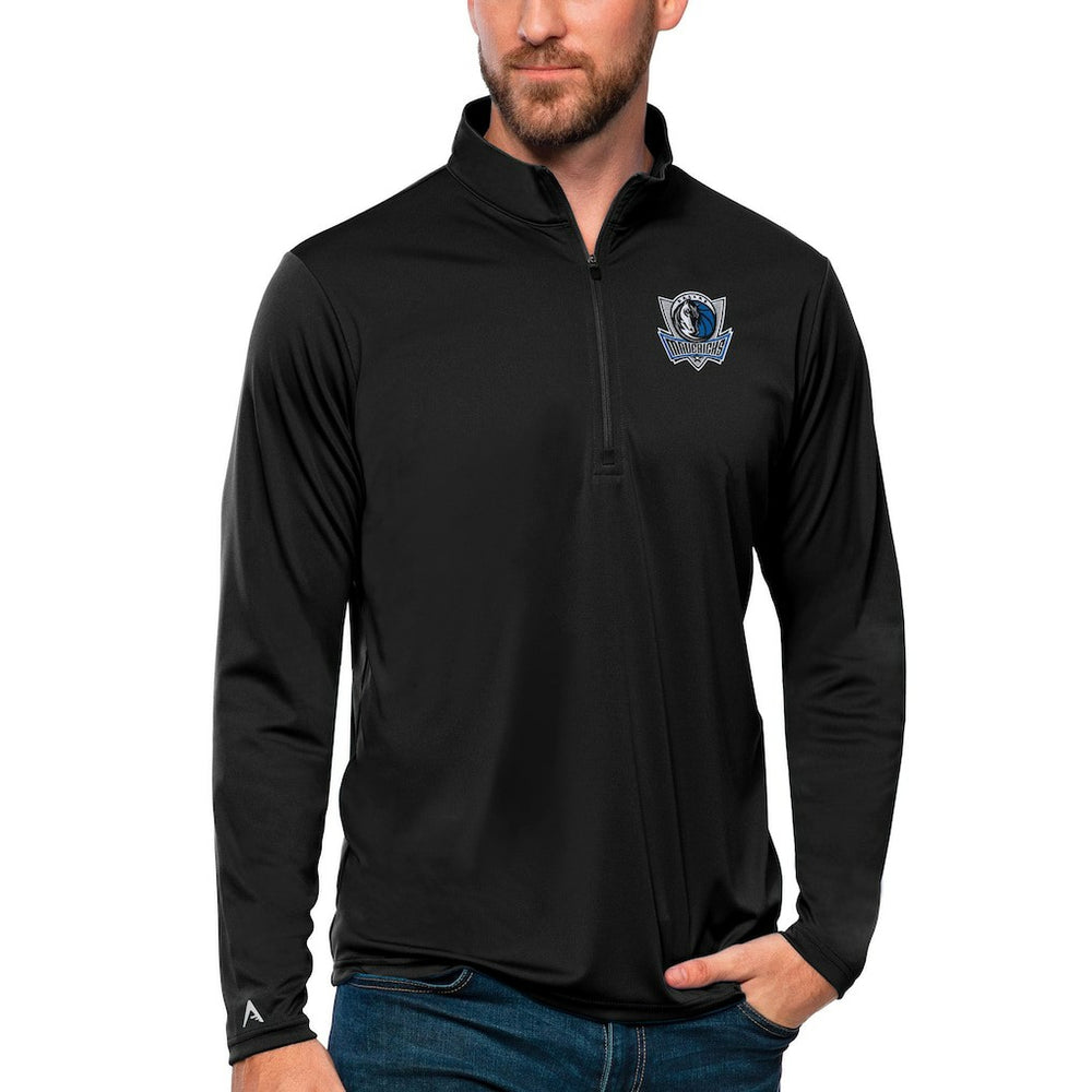 Black Dallas Mavericks Antigua Tribute Quarter-Zip Pullover Top sale | NBA