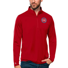 Red Detroit Pistons Antigua Tribute Quarter-Zip Pullover Top sale | NBA