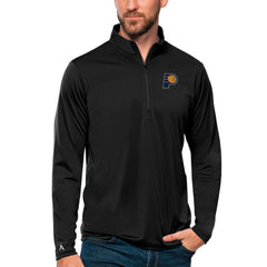 Black Indiana Pacers Antigua Tribute Quarter-Zip Pullover Top | NBA