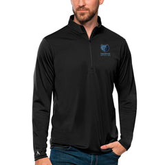 Black Memphis Grizzlies Antigua Tribute Quarter-Zip Pullover Top | NBA