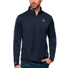 Navy Minnesota Timberwolves Antigua Tribute Quarter-Zip Pullover Top | NBA
