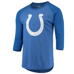 Indianapolis Colts Jonathan Taylor Majestic Threads Name & Number Team Colorway Tri-Blend 3/4 Raglan Sleeve Player T-Shirt | NFL Online