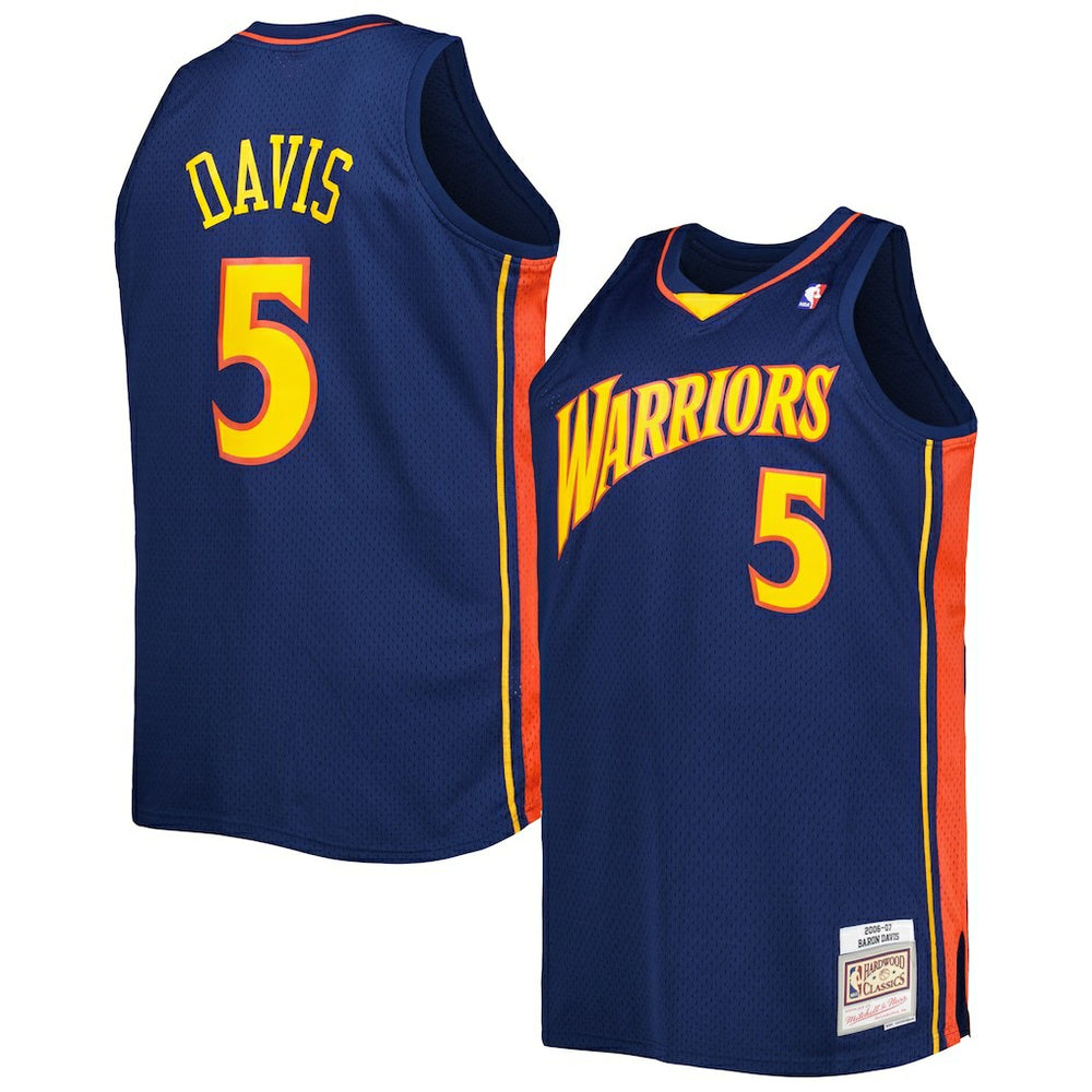 Navy Baron Davis Golden State Warriors Big & Tall Hardwood Classics 2006/07 Swingman Jersey sale | NBA