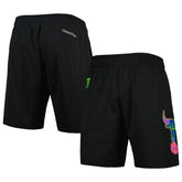 Black Chicago Bulls Hardwood Classics Color Bomb Energy Shorts | NBA