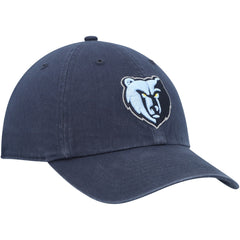 Navy Memphis Grizzlies '47 Core Logo Clean Up Adjustable Hat | NBA