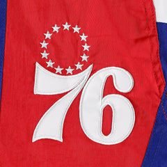 Royal Philadelphia 76ers Starter Body Check Raglan Hoodie Half-Zip Jacket | NBA