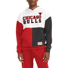 White/Red Chicago Bulls Tommy Jeans Andrew Split Pullover Hoodie | NBA