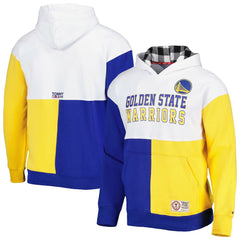 White/Royal Golden State Warriors Tommy Jeans Andrew Split Pullover Hoodie sale | NBA