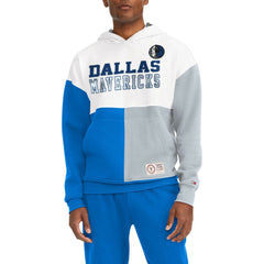White/Royal Dallas Mavericks Tommy Jeans Andrew Split Pullover Hoodie sale | NBA