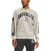 Gray Brooklyn Nets Tommy Jeans James Patch Pullover Sweatshirt | NBA