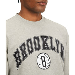 Gray Brooklyn Nets Tommy Jeans James Patch Pullover Sweatshirt | NBA