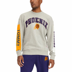 Gray Phoenix Suns Tommy Jeans James Patch Pullover Sweatshirt | NBA