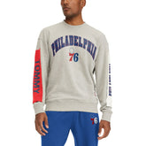 Gray Philadelphia 76ers Tommy Jeans James Patch Pullover Sweatshirt | NBA