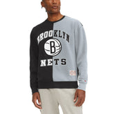 Black/White Brooklyn Nets Tommy Jeans Keith Split Pullover Sweatshirt | NBA