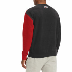 Red/Black Toronto Raptors Tommy Jeans Keith Split Pullover Sweatshirt | NBA